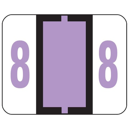 Smead Label, Bccrn, Endtab, "8", Lvn Pk SMD67378